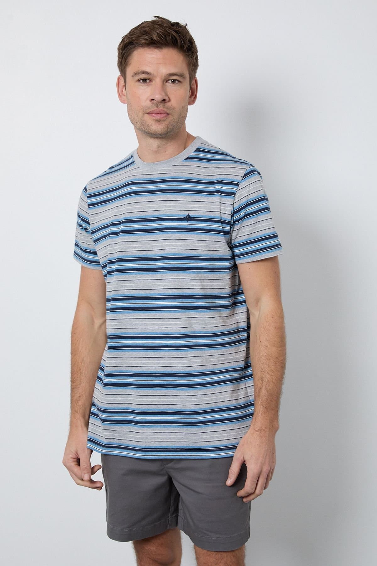 Maine Maine Men's Blue Heritage Stripe T-Shirt