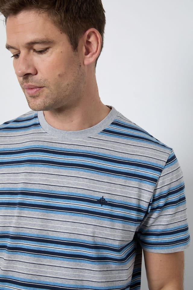 Maine Maine Men's Blue Heritage Stripe T-Shirt - 2