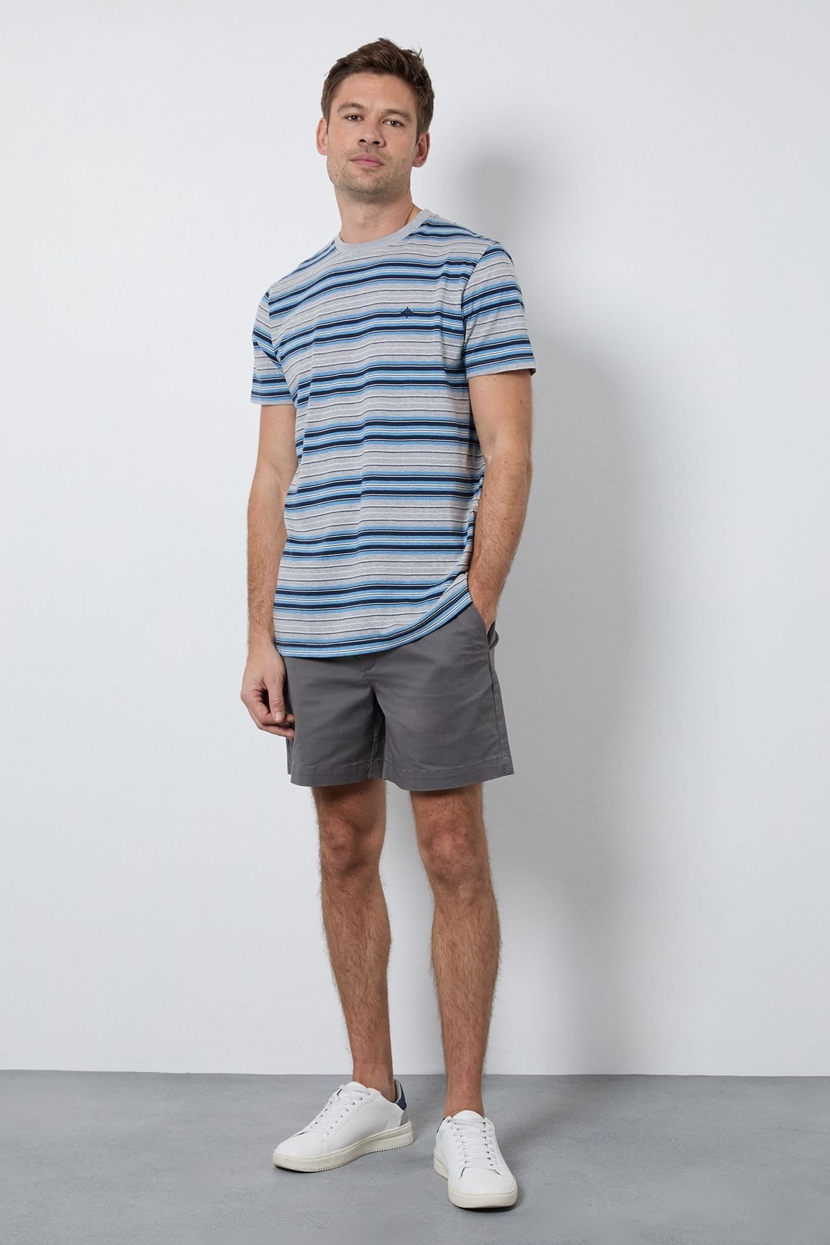 Maine Maine Men's Blue Heritage Stripe T-Shirt - 4