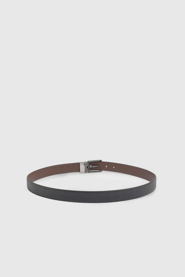 Burton Burton Men's Black & Brown Reversible Saffiano Belt - 2