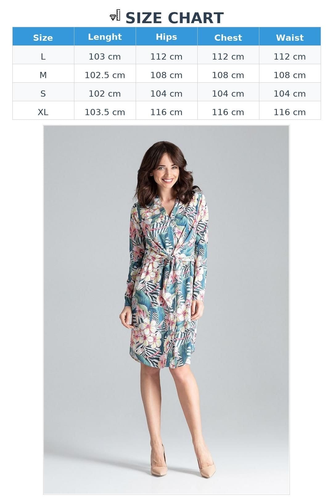 Love Lace Love Lace Women's Figure Flattering Shirt Dress with Waist Tie - 4