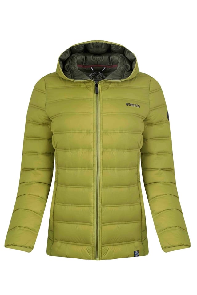 Weird Fish Weird Fish Women's Eshka Lightweight Padded Jacket in Mustard - 2