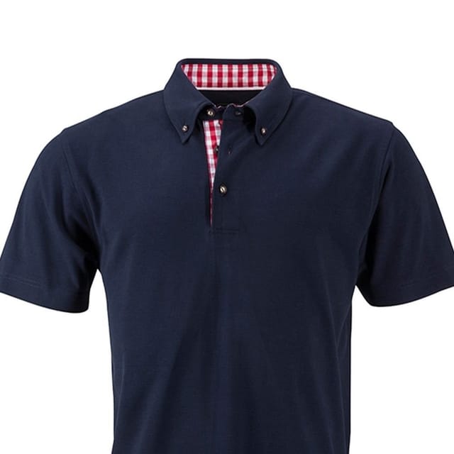 James and Nicholson James and Nicholson Men's Traditional Polo Shirt in Navy - 2