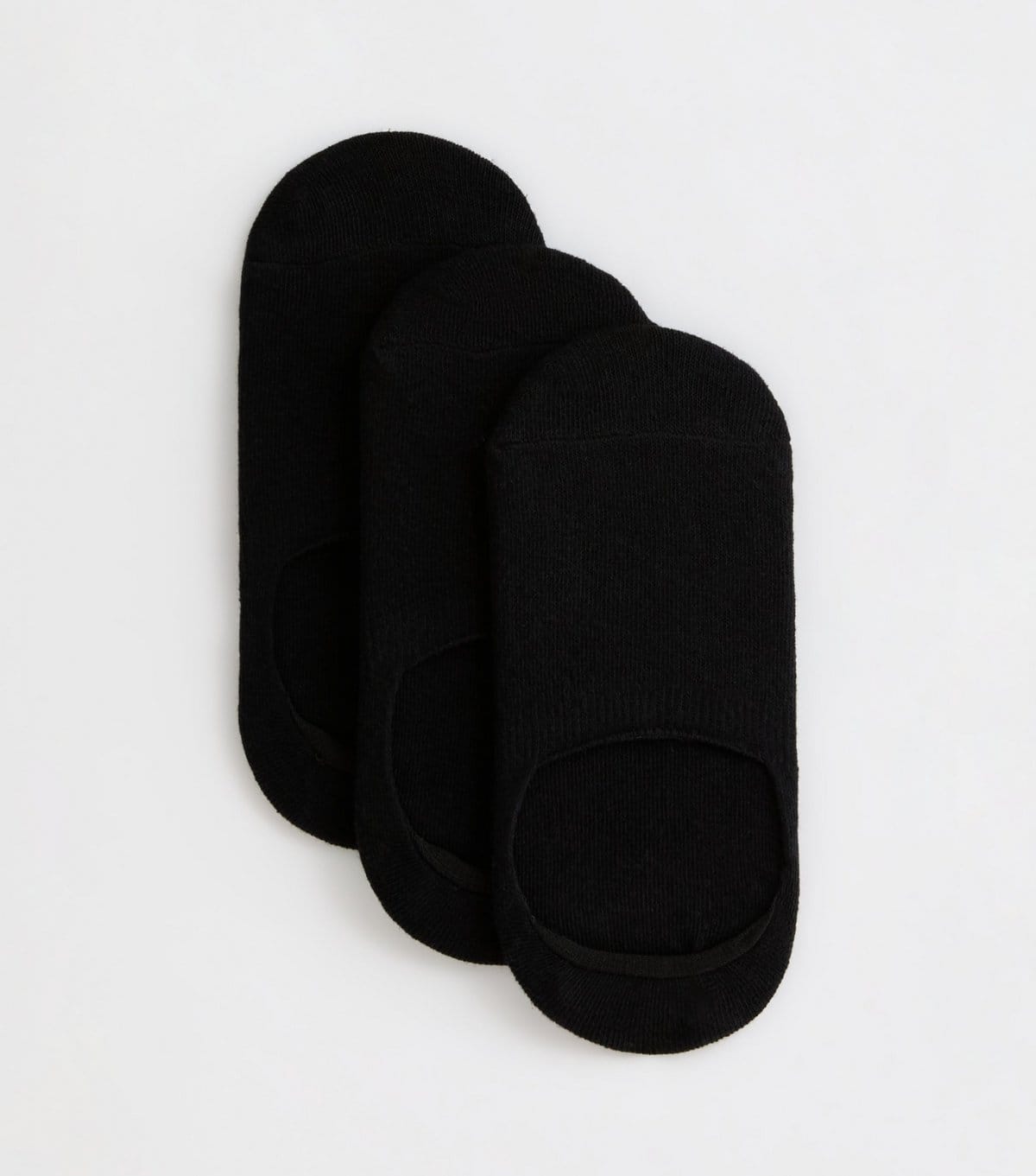 New Look 3 Pack Black Sports Heel-Grip Invisible Socks New Look - 1
