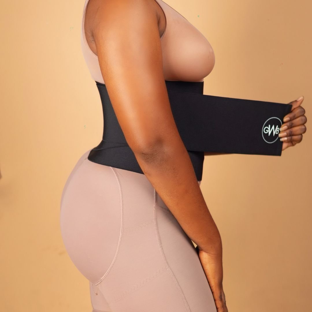 GWB Shapewear GWB Shapewear Women's Maternity & Postpartum Tummy Wrap Back Support Corrector in Black - 2