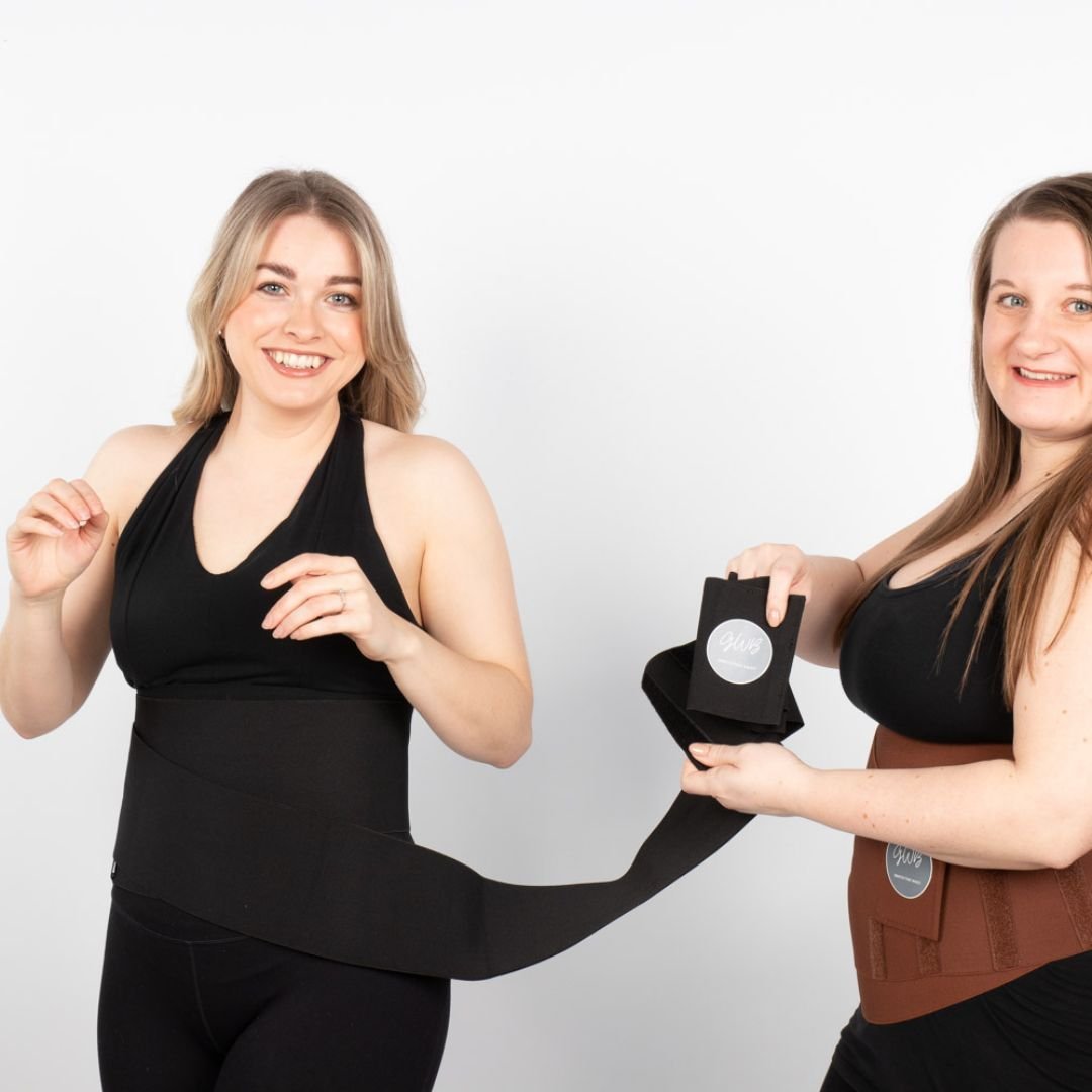 GWB Shapewear GWB Shapewear Women's Maternity & Postpartum Tummy Wrap Back Support Corrector in Black - 3