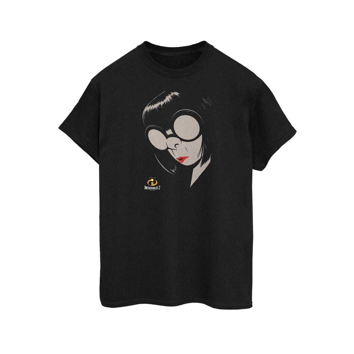 Incredibles Incredibles Men's Edna Mode Cotton T-Shirt in Black - 1