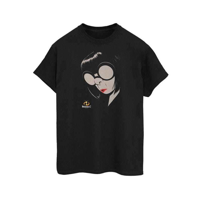 Incredibles Incredibles Men's Edna Mode Cotton T-Shirt in Black - 1