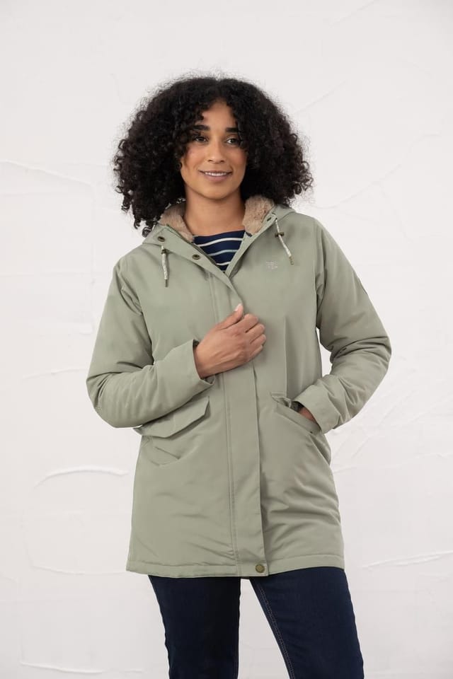 Lighthouse Clothing Lighthouse Clothing Women's Scarlet Waterproof Coat in Light Green - 2
