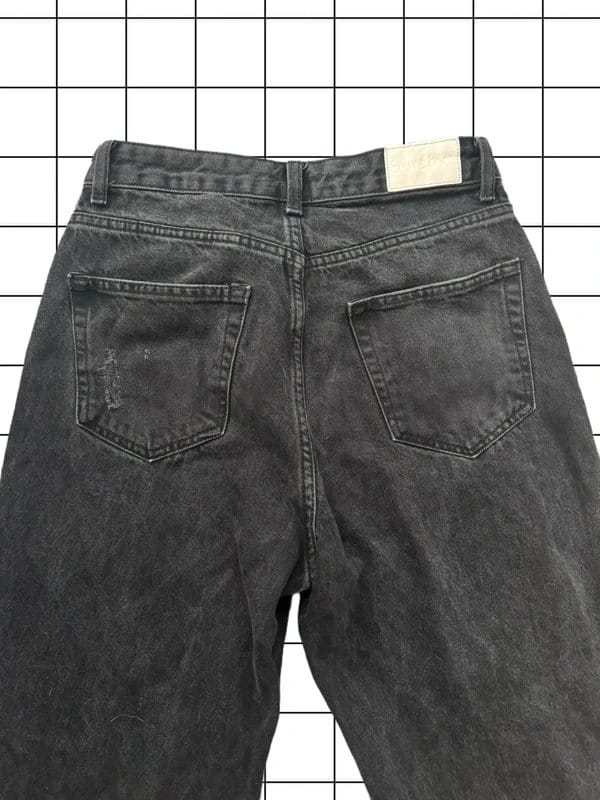Bershka Black Denim 90s Fit Wide Leg Jeans