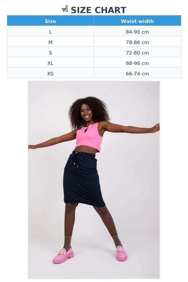 Love Lace Love Lace Women's Sweatshirt Skirt with Slip Pockets in Navy - 3