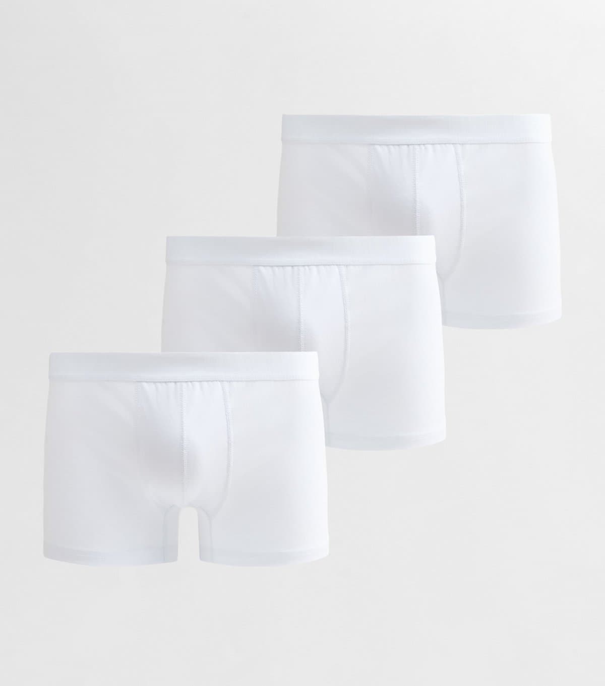 New Look Men's Pack of 3 White Jersey Boxers New Look