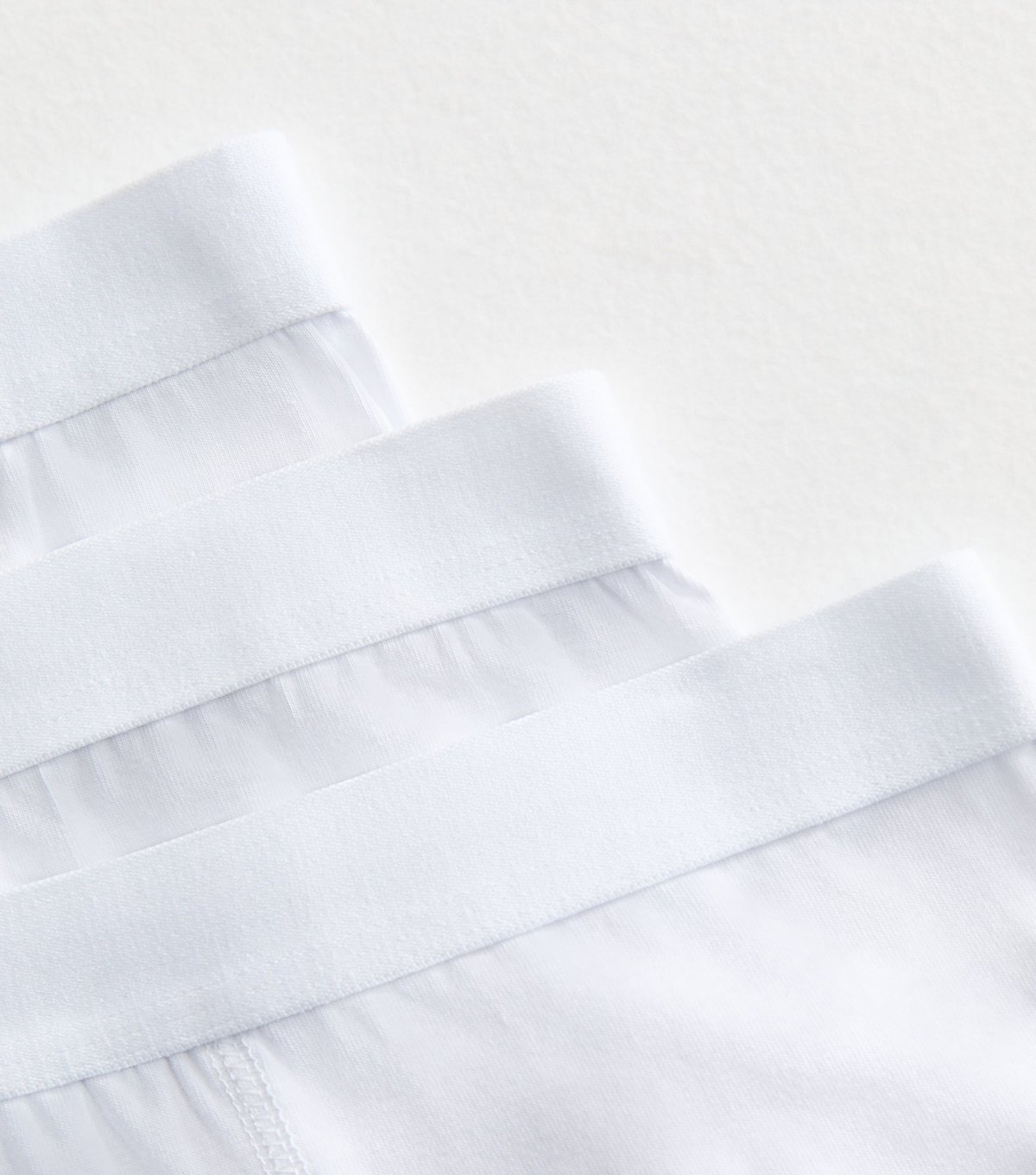 New Look Men's Pack of 3 White Jersey Boxers New Look - 2