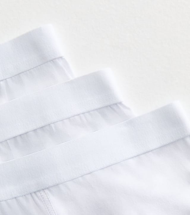 New Look Men's Pack of 3 White Jersey Boxers New Look - 2