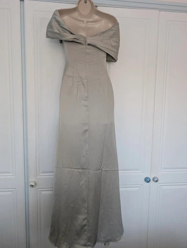 ASOS ASOS Edition wrap maxi dress in sage size 4