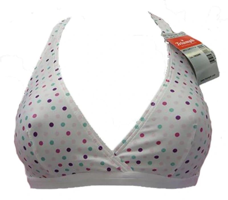 Triumph Triumph Miss Sweety Non Wired Halter Neck High Apex Bra White (pw20) 32B