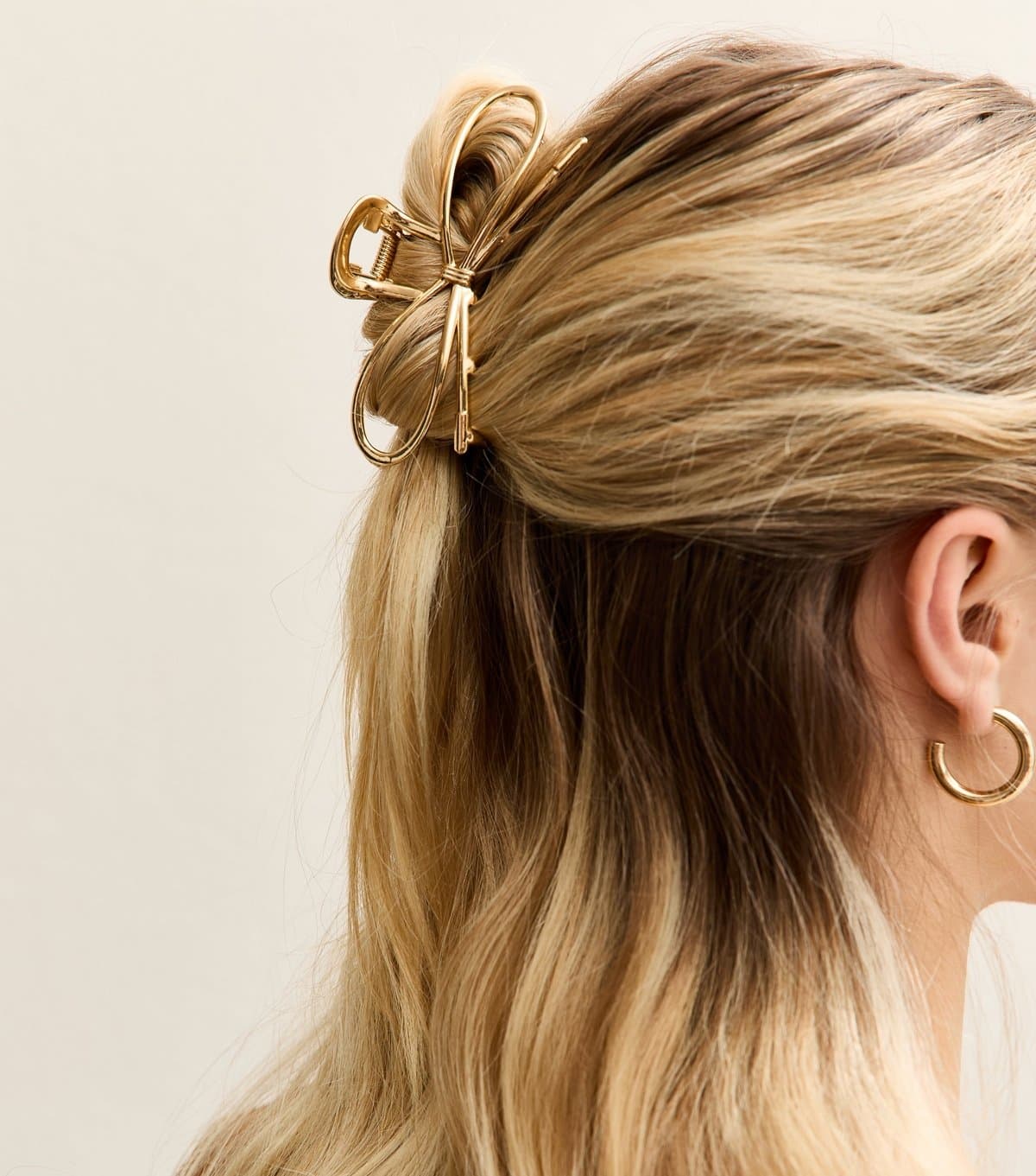 New Look Gold Tone Bow Claw Clip New Look