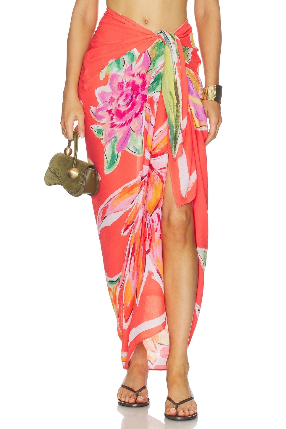revolve Hothouse Floral Sarong - 1