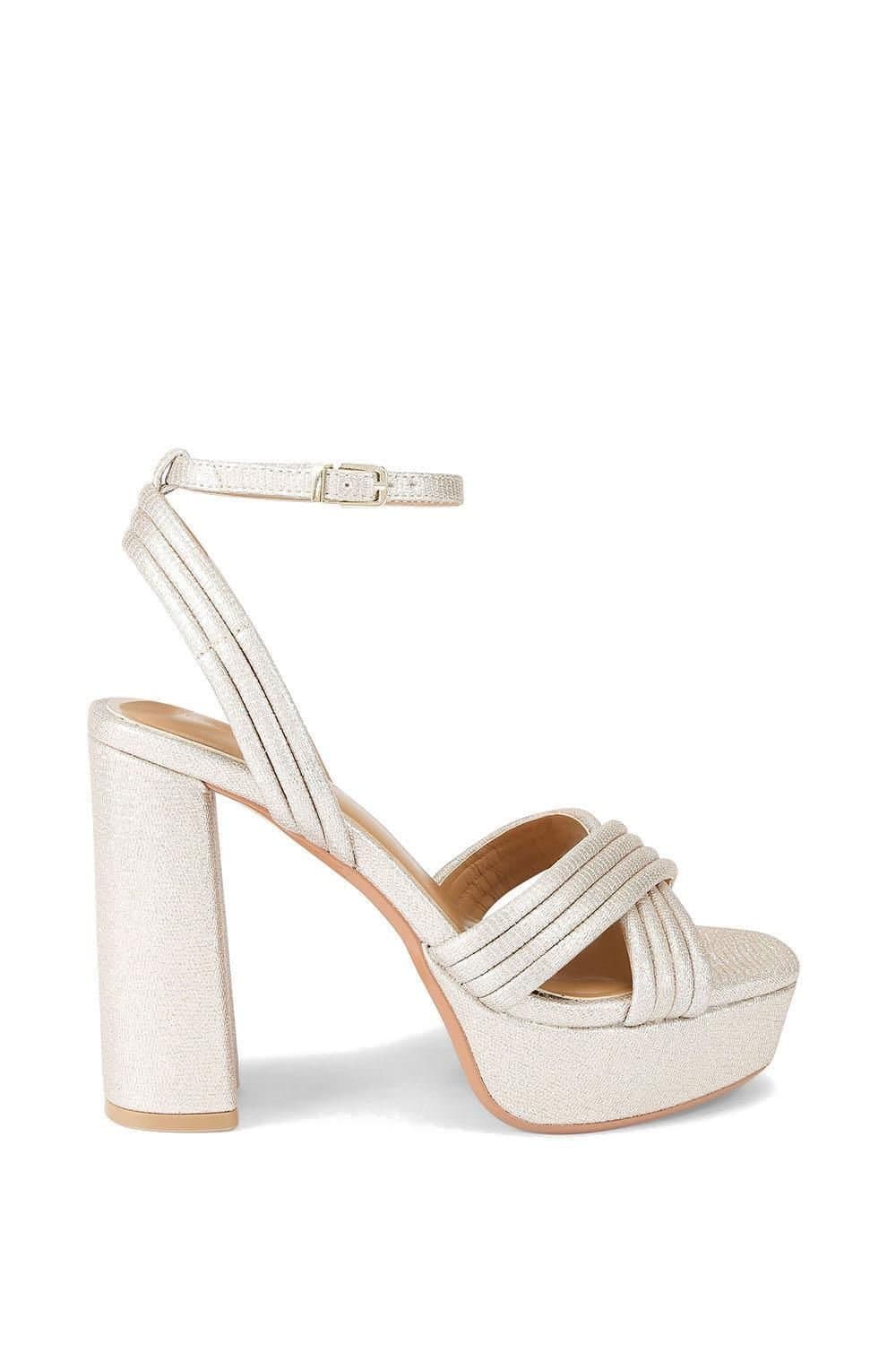 KG Kurt Geiger KG Kurt Geiger Gold Metallic Strappy Heels