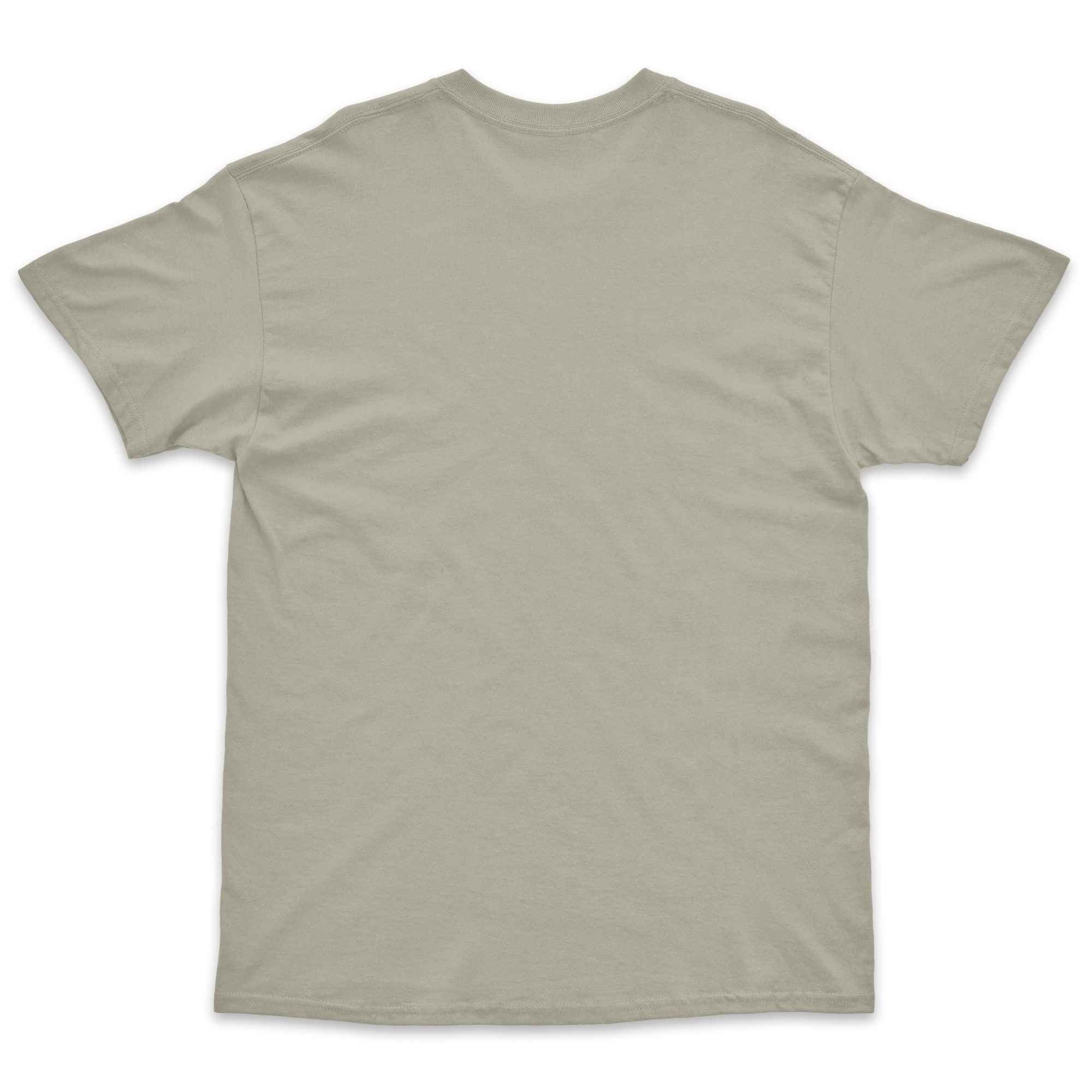 Bad Zebedee Bad Zebedee Men's Tractor Office T-Shirt in Light Khaki - 4