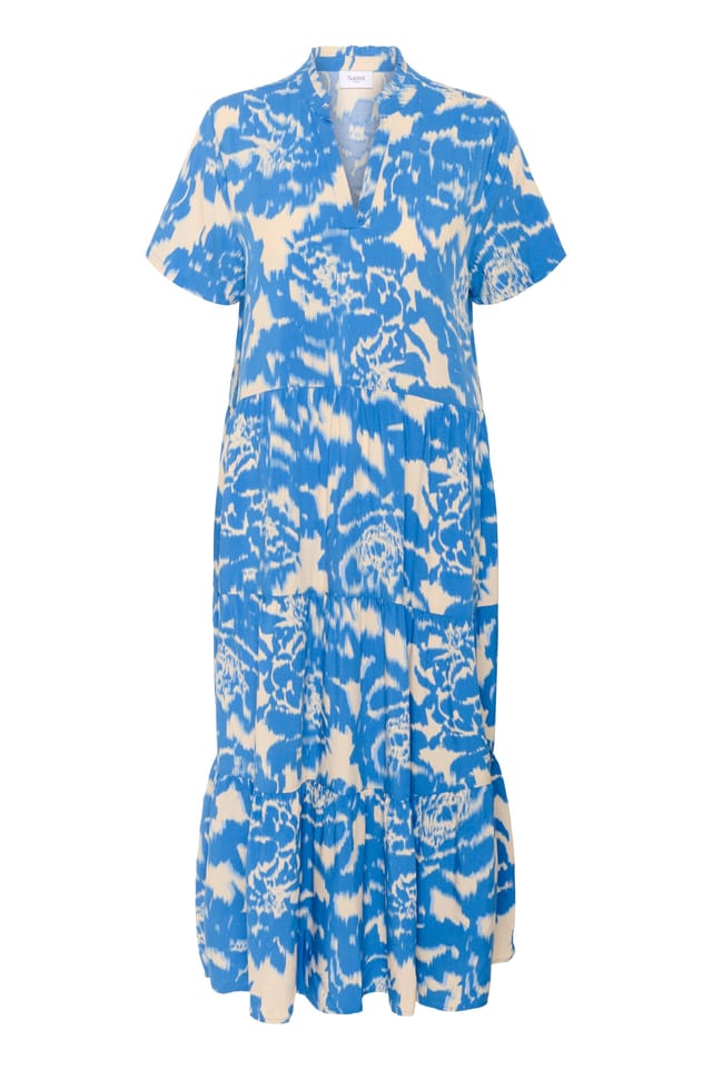 Saint Tropez Saint Tropez Women's EdaSz Short Sleeve Maxi Dress in Blue - 2