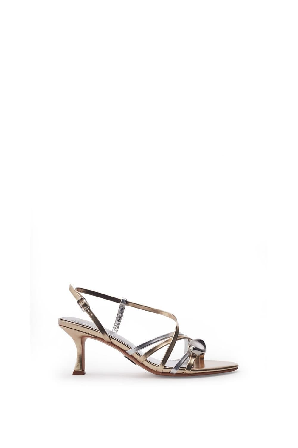Moda in Pelle Moda In Pelle Gold Porvair Heeled Sandals