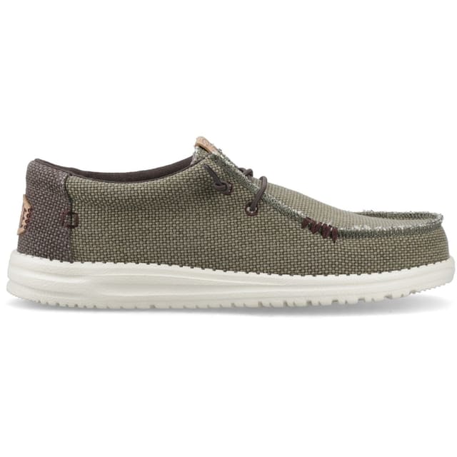 Hey Dude Hey Dude Men's Wally Braided Slip on Shoe in Olive - 2