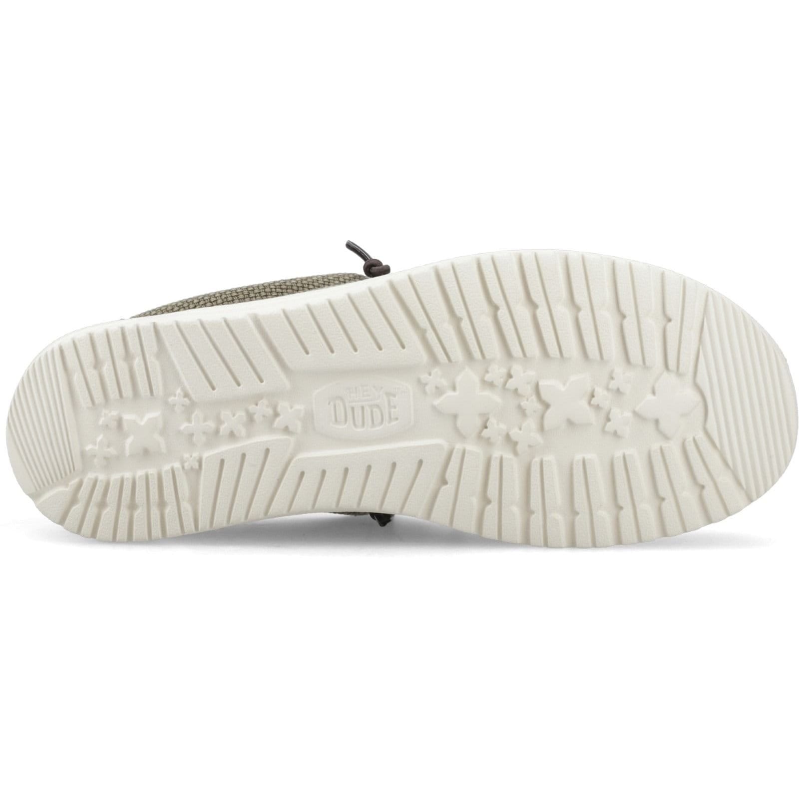 Hey Dude Hey Dude Men's Wally Braided Slip on Shoe in Olive - 4
