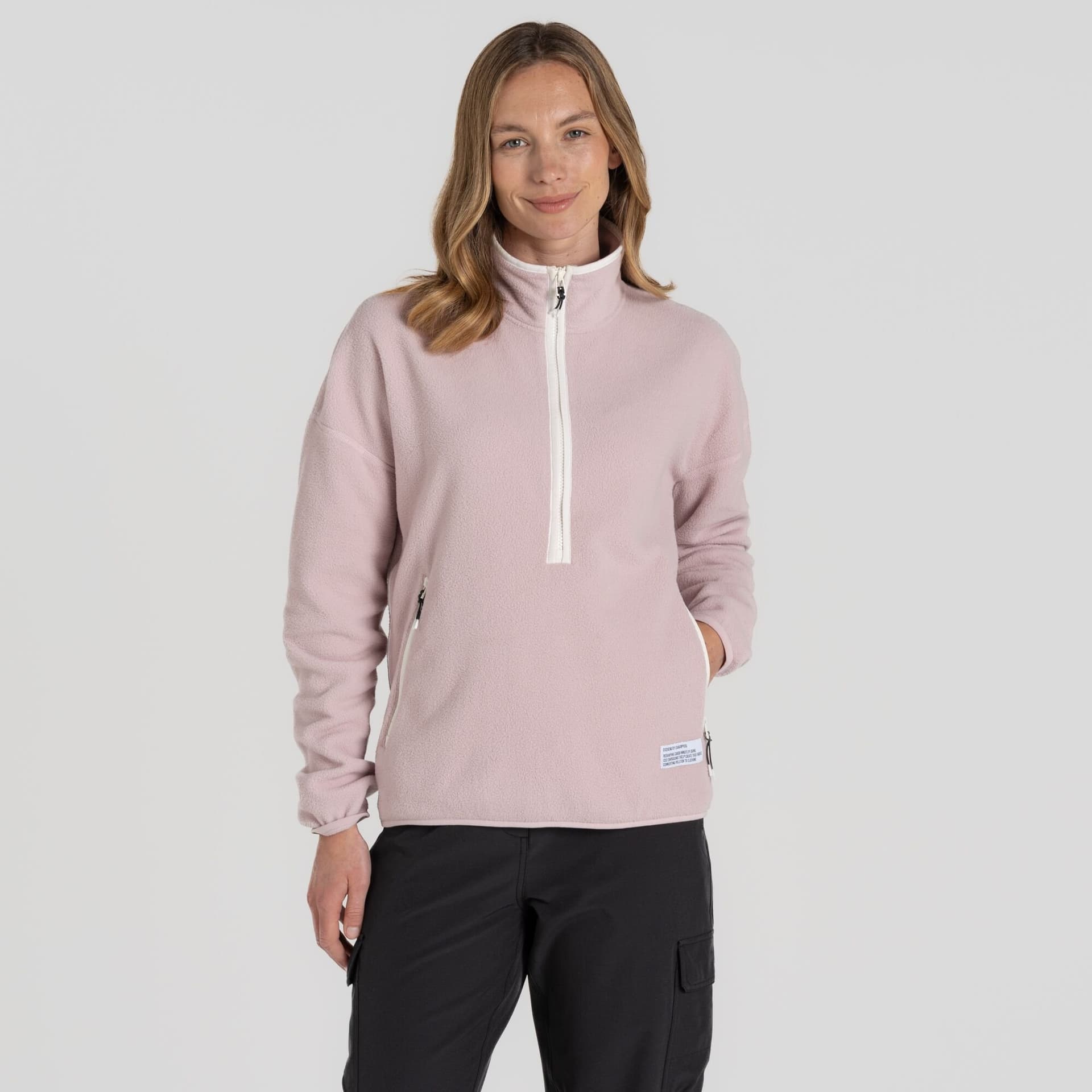 Craghoppers Craghoppers Women's CO2 Renu' Half Zip Fleece in Pink