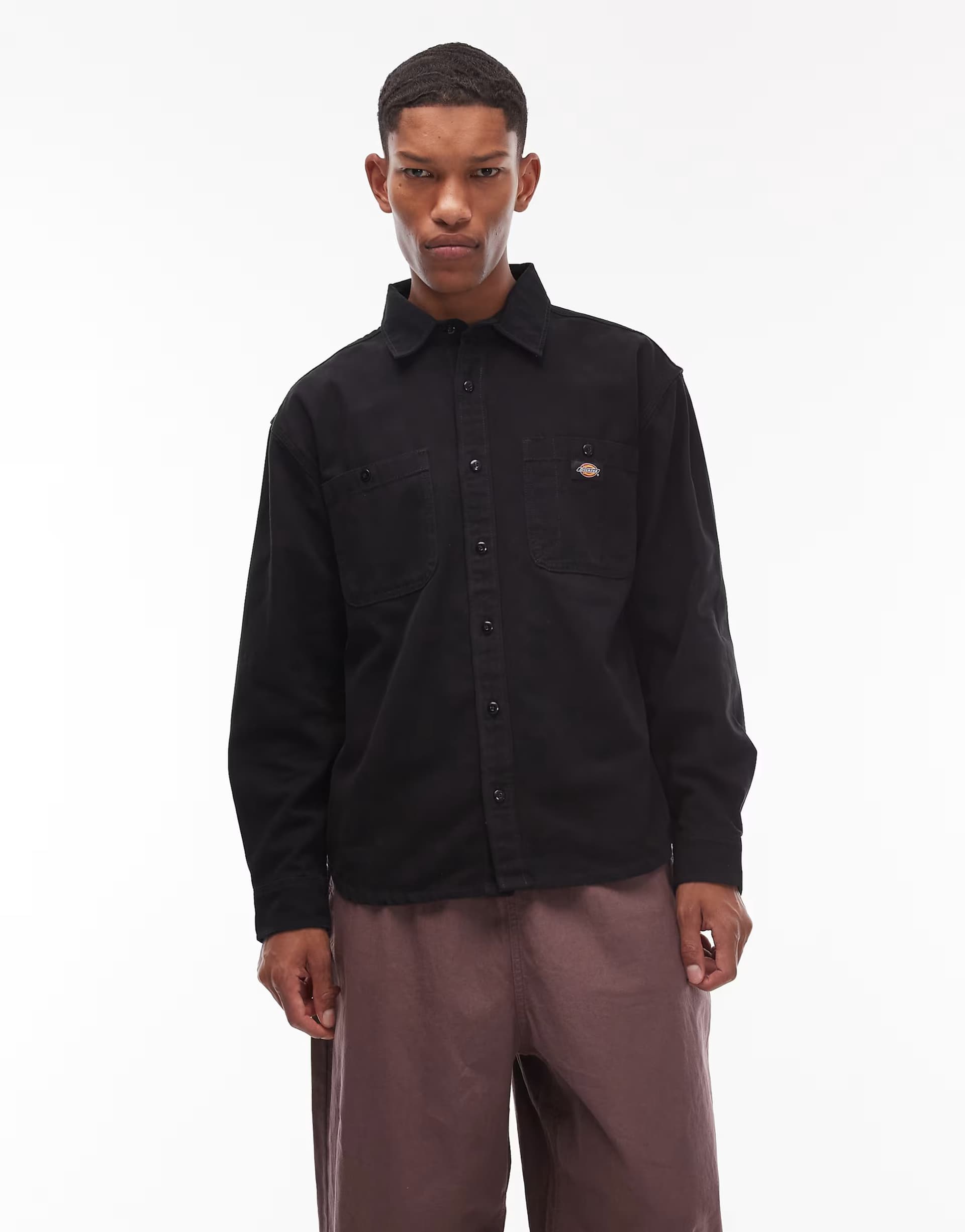ASOS Dickies canvas shirt in black