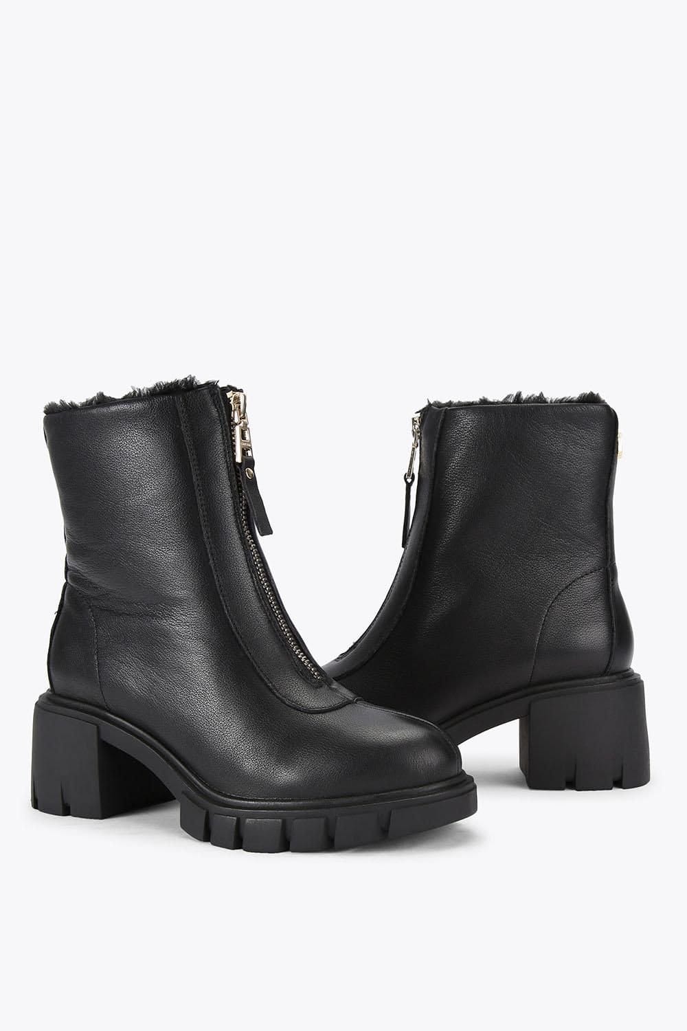 Carvela Carvela Women's 'Ignite Zip' Leather Boots in Black - 4