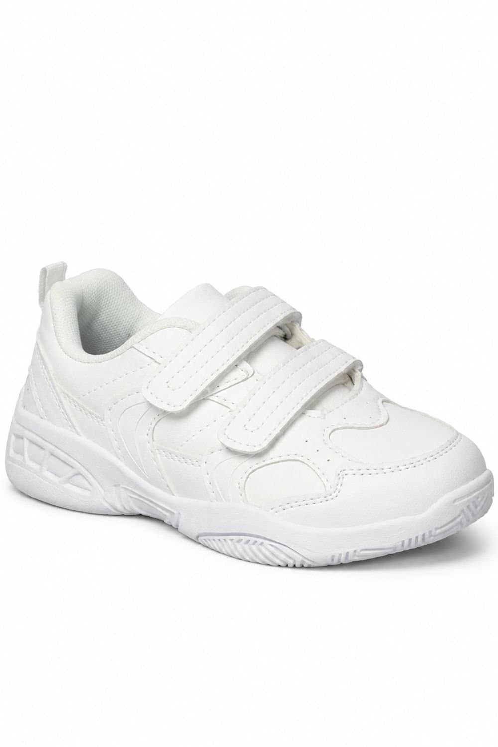 Spot On Spot On Men's Double Strap Sports School Trainers in Soft White