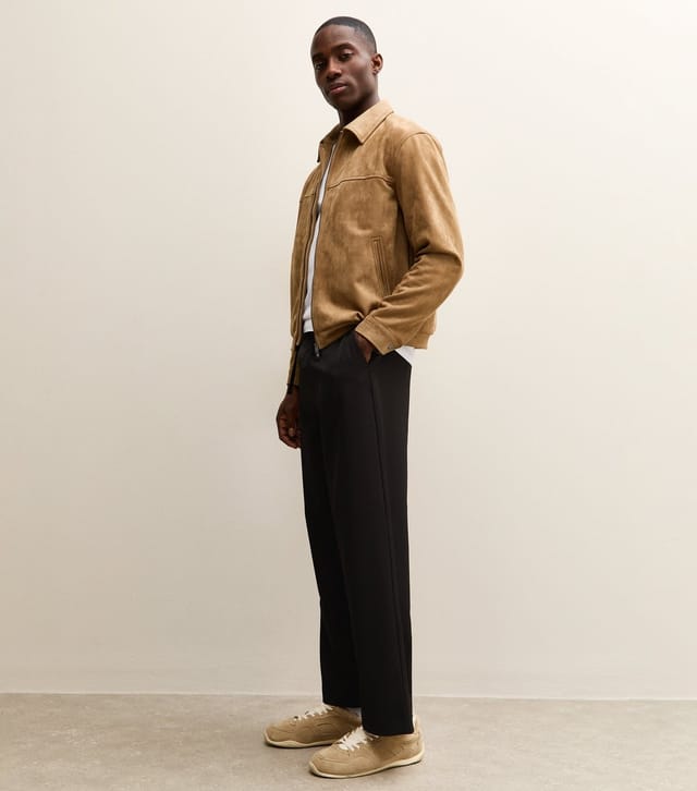 New Look Men's Black Wide Leg Pull On Trouser New Look - 3