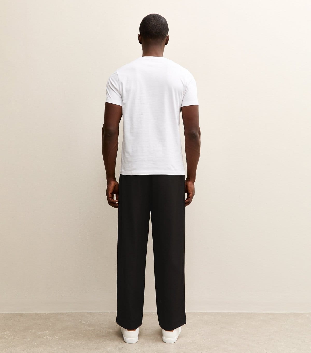 New Look Men's Black Wide Leg Pull On Trouser New Look - 4