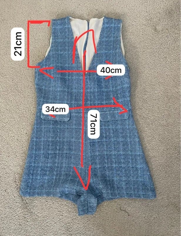 Zara Zara blue playsuit