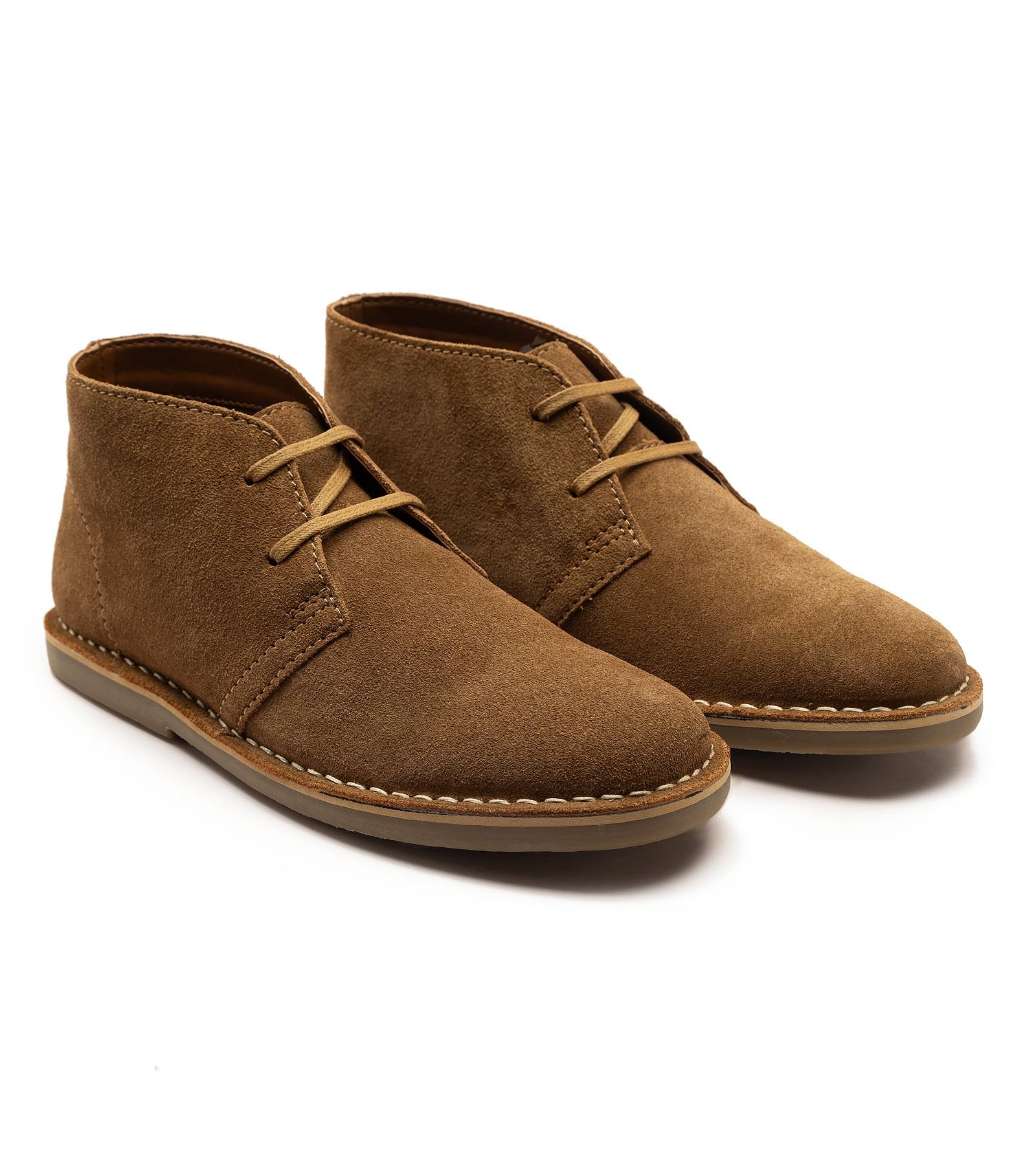 Off the Hook Off the Hook Men's SAHARA' Boys Leather Desert Chukka Boots in Taupe - 3