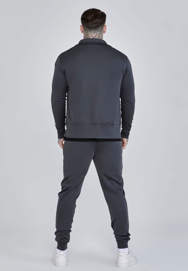 SikSilk SikSilk Men's Essentials Poly Track Pants in Grey - 3