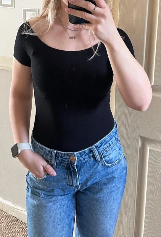 ASOS Black Jersey Bodysuit