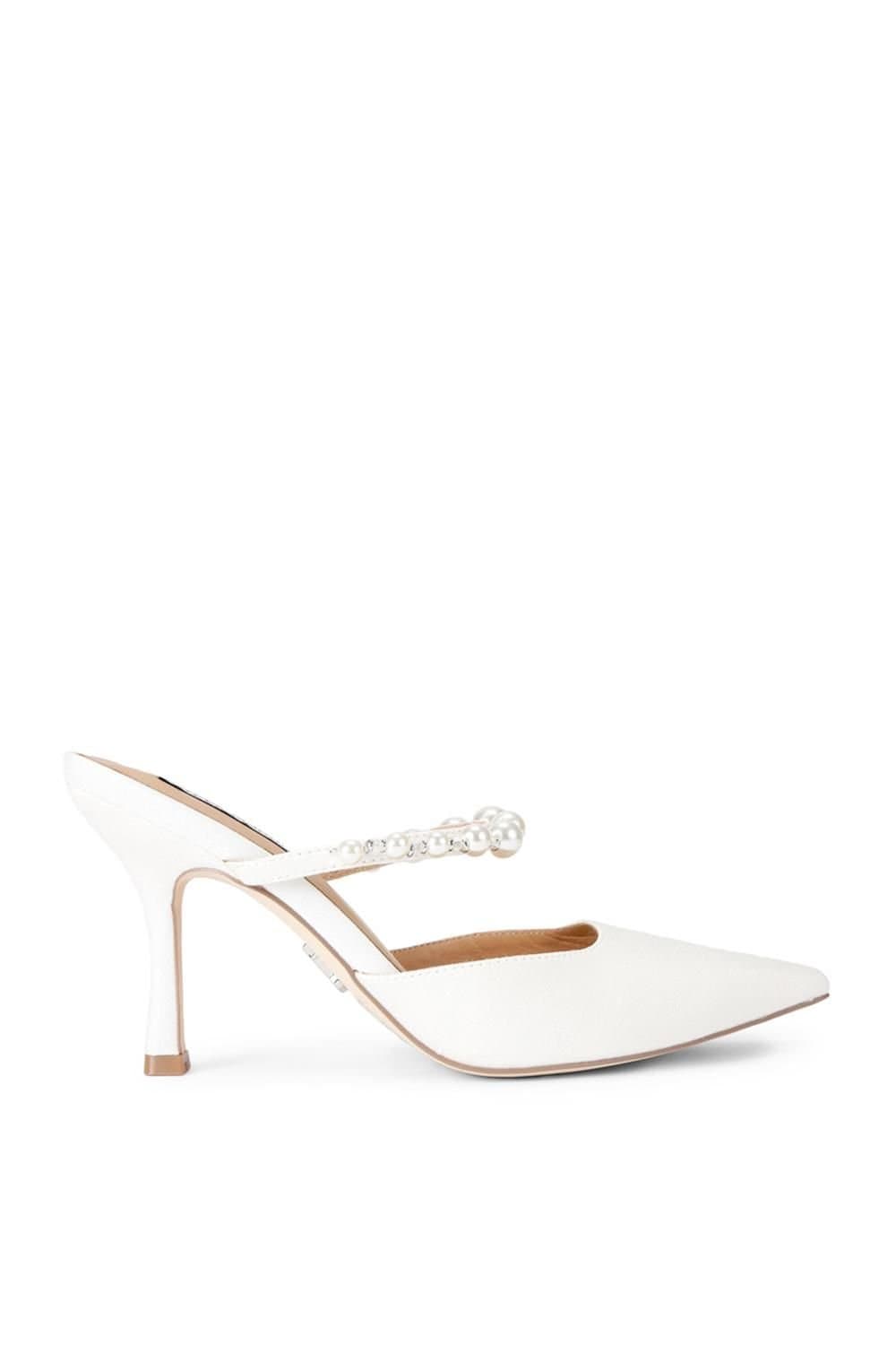 Steve Madden Steve Madden White Satin Stiletto Heels