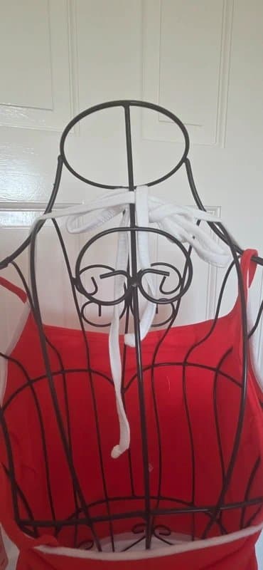 Urban Outfitters Red And White Layered Top