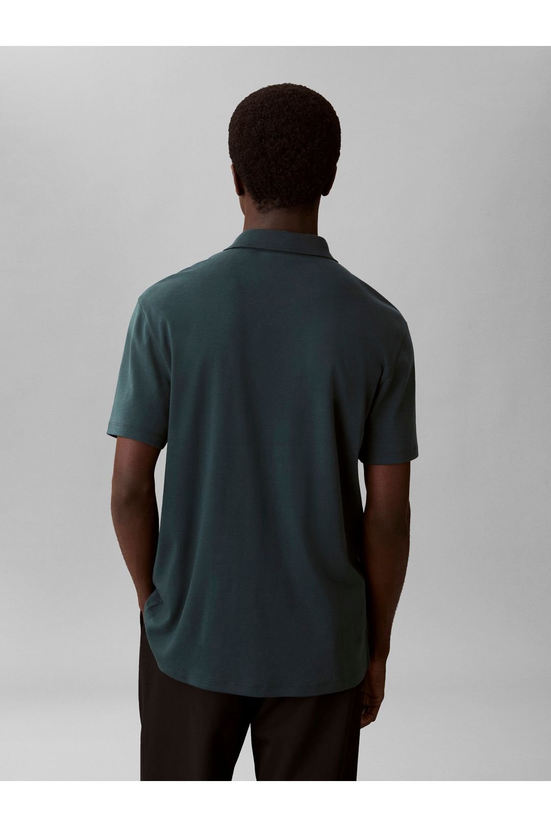 Calvin Klein Calvin Klein Men's Supima Chest Embroidered Polo Navy - 3