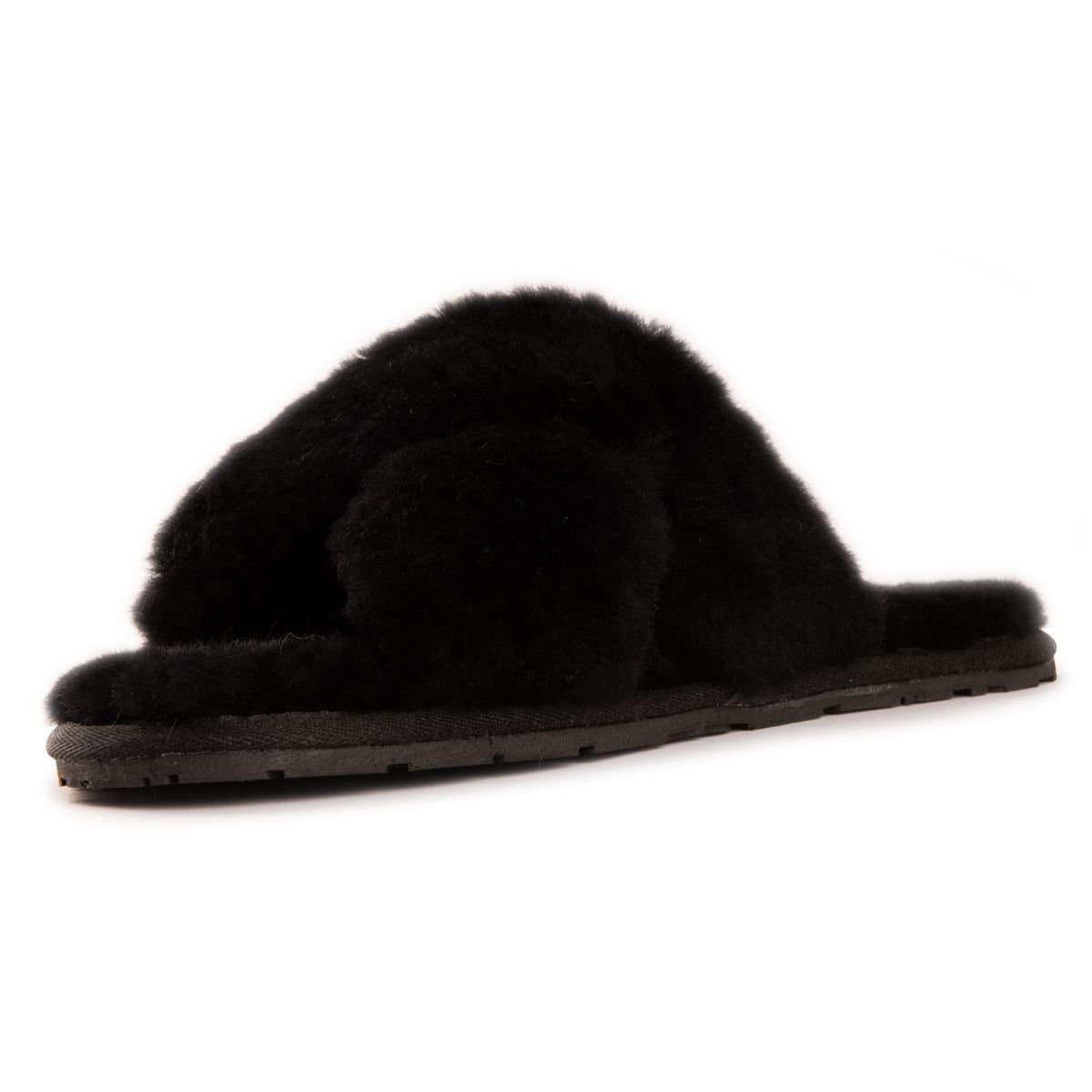 Aus Wooli Australia Aus Wooli Australia Women's Sheepskin Wool Brighton Slippers in Black