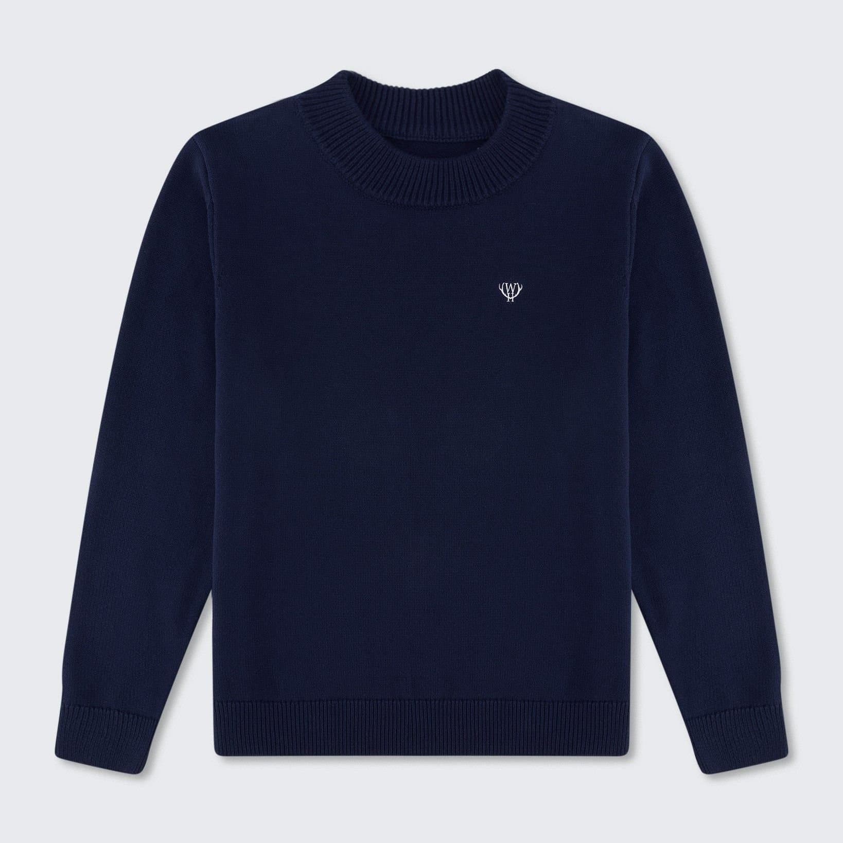 Walker & Hunt Walker & Hunt Navy Crewneck Jumper