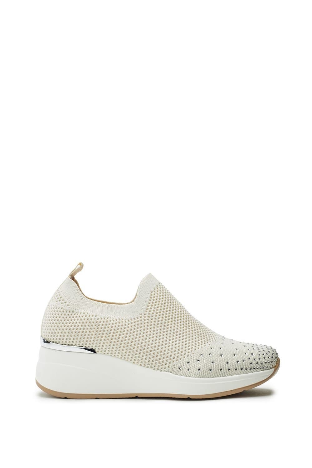 b.soleful B.soleful Beige Porvair Trainers