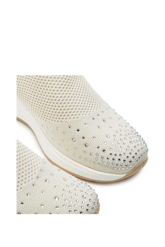 b.soleful b.soleful Women's 'Solvia' Porvair Trainers in Beige - 3