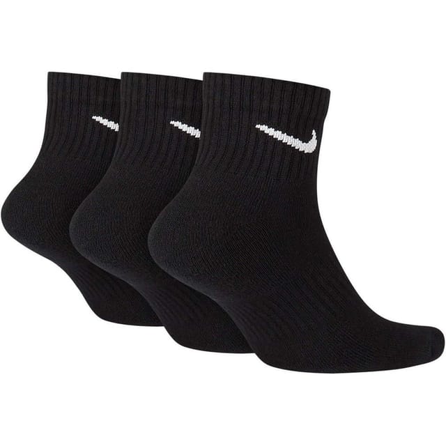 Nike Nike Men's Cushioned Everyday Ankle Socks (Pack of 3) in Black - 2