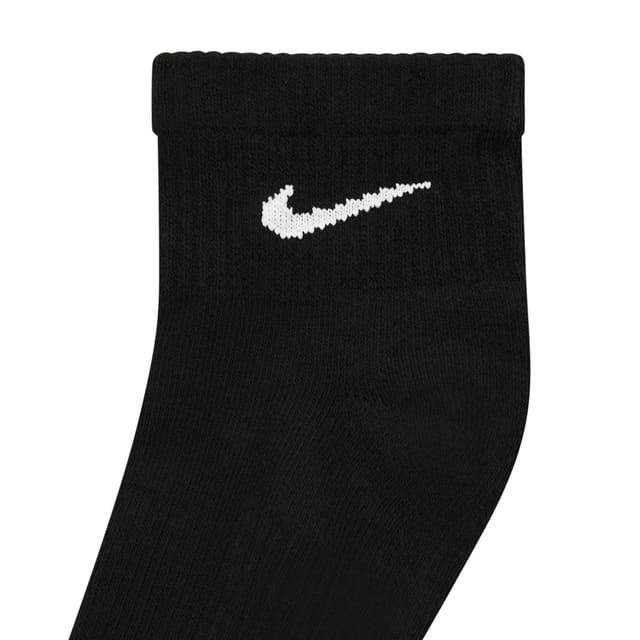 Nike Nike Men's Cushioned Everyday Ankle Socks (Pack of 3) in Black - 3
