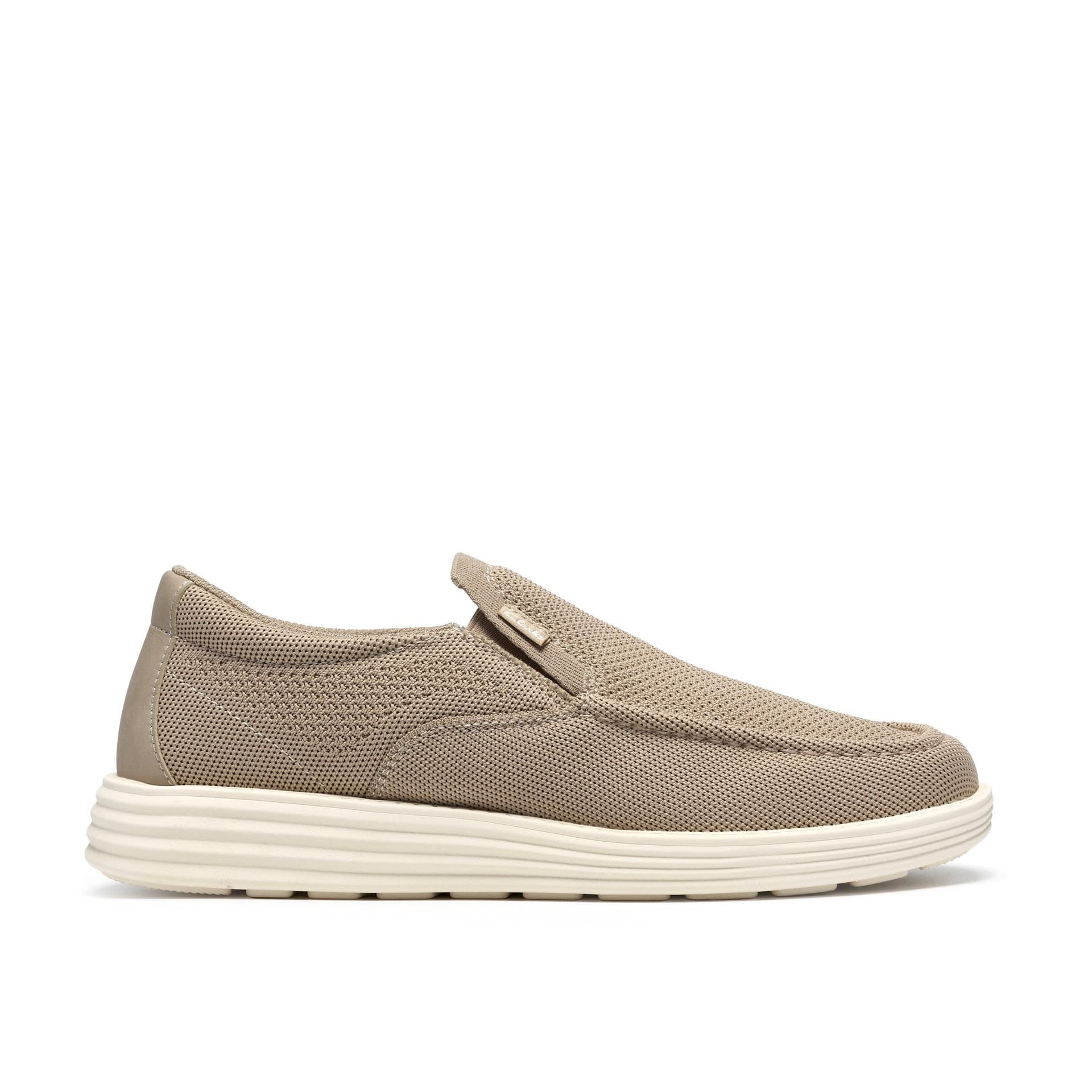 Clarks Clarks Men's Seaton Easy Stone Slip Ons in Beige