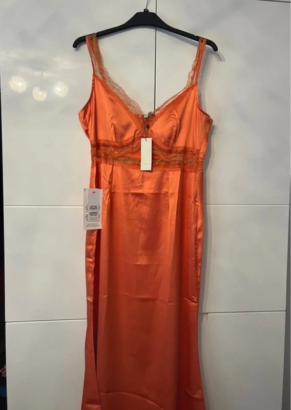Never Fully Dressed Never fully dressed orange lace cut out dress - 1
