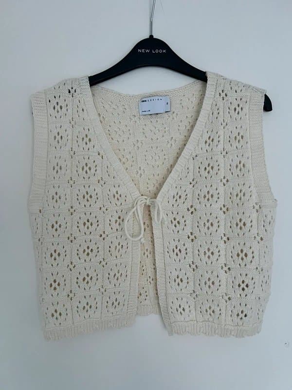 ASOS ASOS Crochet tie front top